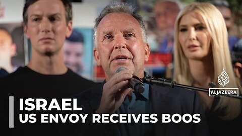 US envoy Steve Witkoff draws boos for praising Netanyahu at Tel Aviv rally