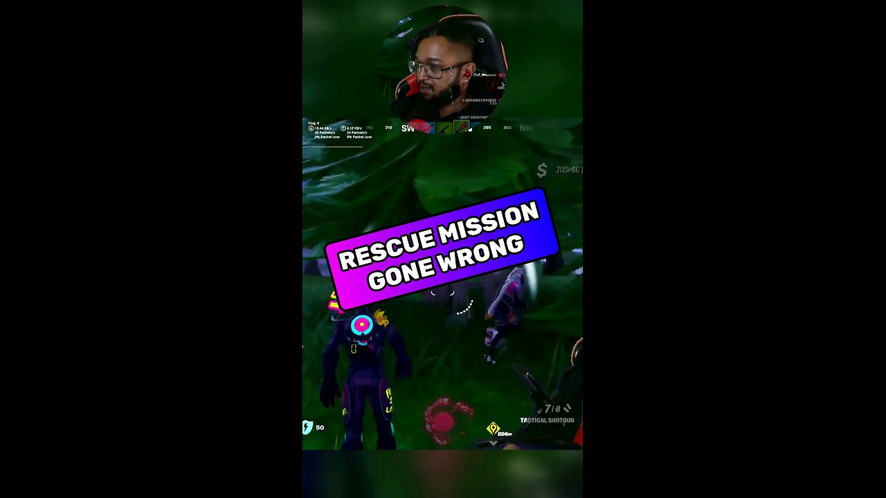 🔴#shorts | RESCUE MISSION GONE WRONG! 🫣😂 #fortnite #QRKT