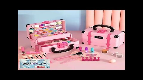 Children Makeup Cosmetics Pretend Playing Box Princess Make Up Girl Toy Play Review