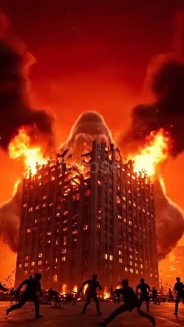 Gigantic FIRE Gorilla Burns Down Entire City in Epic Monster Story