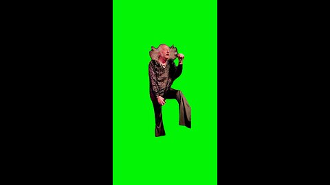 Crazy Eyed Vocalist | Green Screen