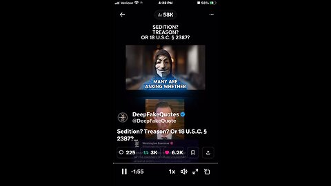 Sedition? Treason? Or 18 U.S.C. § 2387?