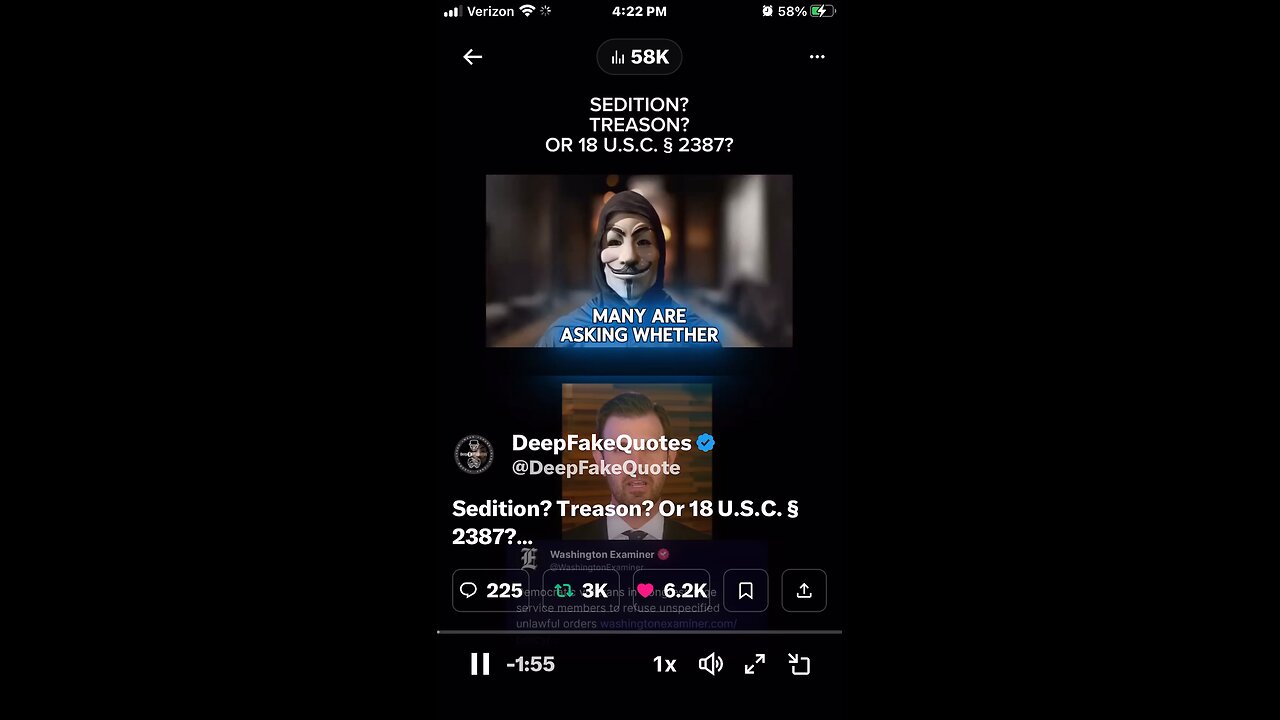 Sedition? Treason? Or 18 U.S.C. § 2387?