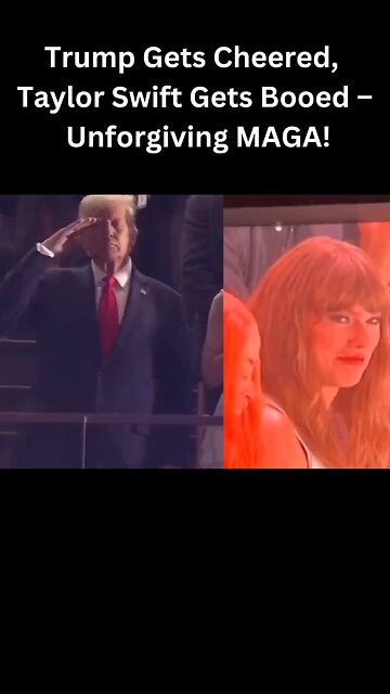 Taylor Swift BOOED While Trump Gets a STANDING OVATION! 😳🏆 #viral #shorts #swifties #trump #maga