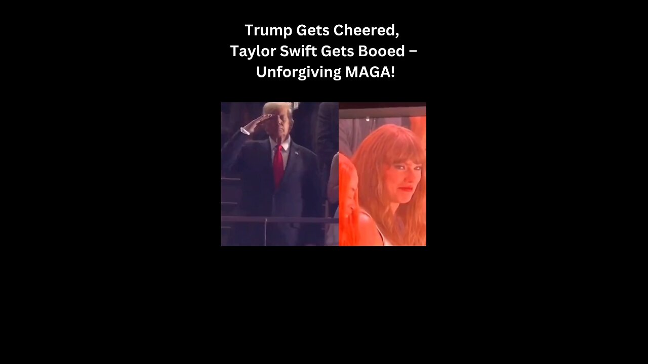 Taylor Swift BOOED While Trump Gets a STANDING OVATION! 😳🏆 #viral #shorts #swifties #trump #maga