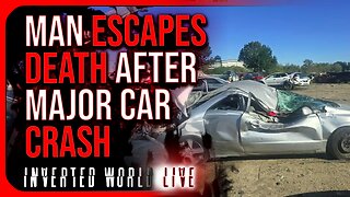 Man Escapes Death After Major Car Crash
