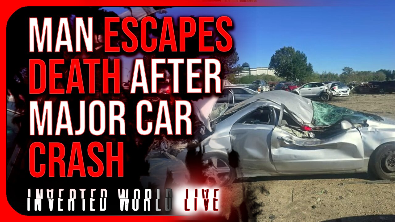 Man Escapes Death After Major Car Crash