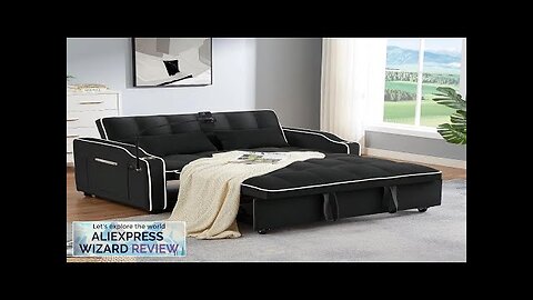 3 in 1 Sleeper Sofa Couch BedVelvet Convertible Loveseat Sleeper Sofa BedPull Review