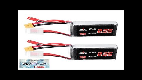 2Pcs URUAV 11.1V 550mAh 70C 3S Lipo Battery JST/XT30 Plug for Eachine Review