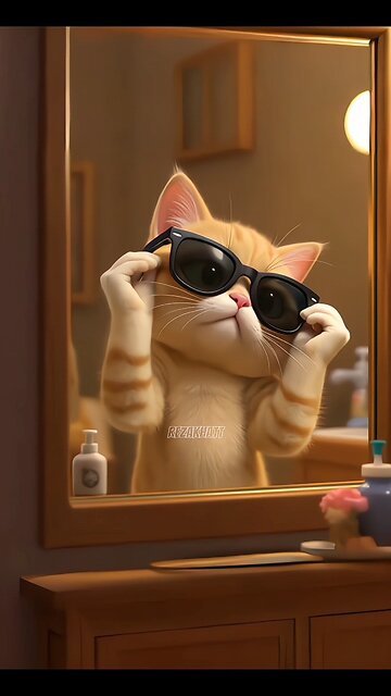 Every cool cat starts with a mirror moment