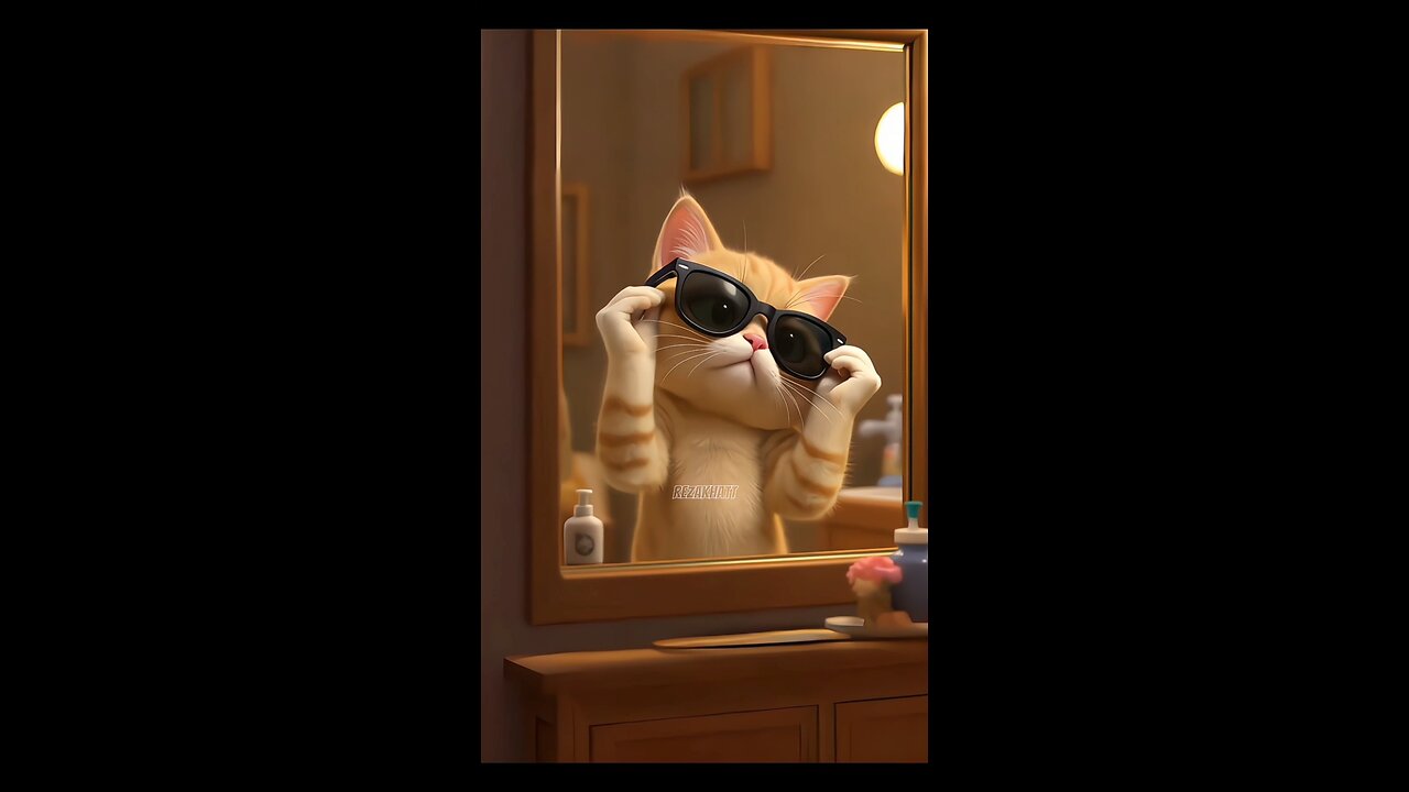 Every cool cat starts with a mirror moment