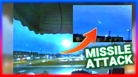 MISSILE ATTACK: When it hits, there's a significant explosion, then a much bigger explosion.