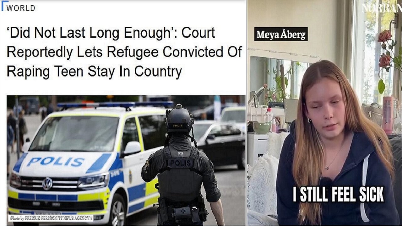 Rape of Swedish girl didn’t last long enough, so court refuses to deport ILLEGAL who raped her!