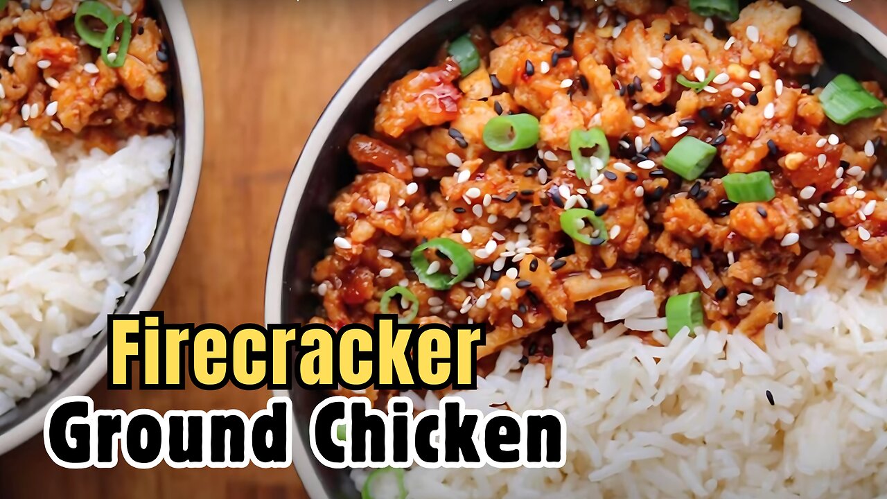 Firecracker Ground Chicken | A Simple Macro Friendly Meal Prep Recipe