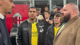 Alex Pereira Meets Zlatan Ibrahimovic in Milan