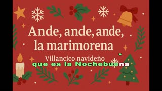 Ande, Ande, Ande, la Marimorena | Karaoke Navideño Tradicional con IA
