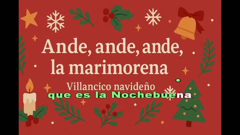 Ande, Ande, Ande, la Marimorena | Karaoke Navideño Tradicional con IA