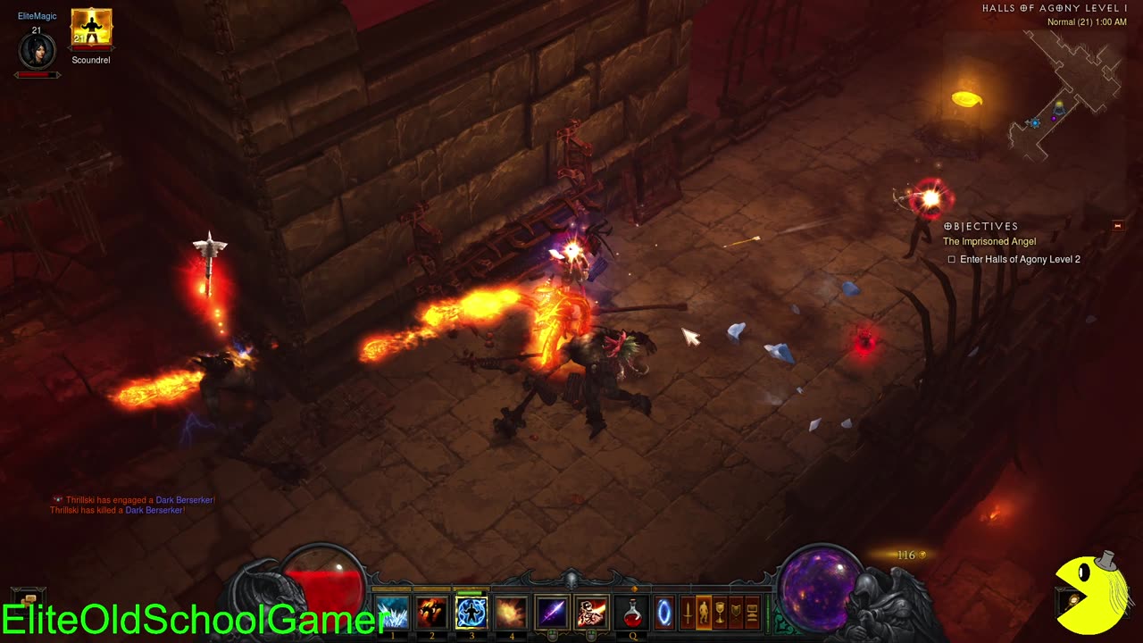 Diablo 3 - Sorceress Walk-through - Act I - Levels 16-22 - Shard 3 & Kill the Butcher - March 2025