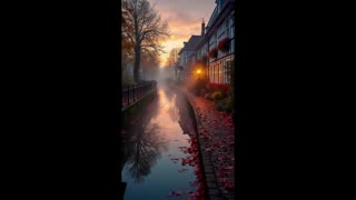 English Countryside, 🎶✨As the warm glow of sunset dances across the tranquil English countryside