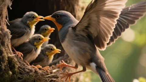 Every second matters in this bird’s life.#bird timing,#wildlife birds, #animalscience #bird instinct