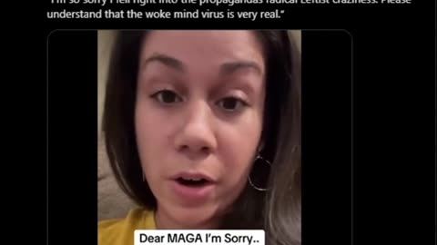 “I left the Left a couple of weeks ago and I would just like to apologize anyone who saw