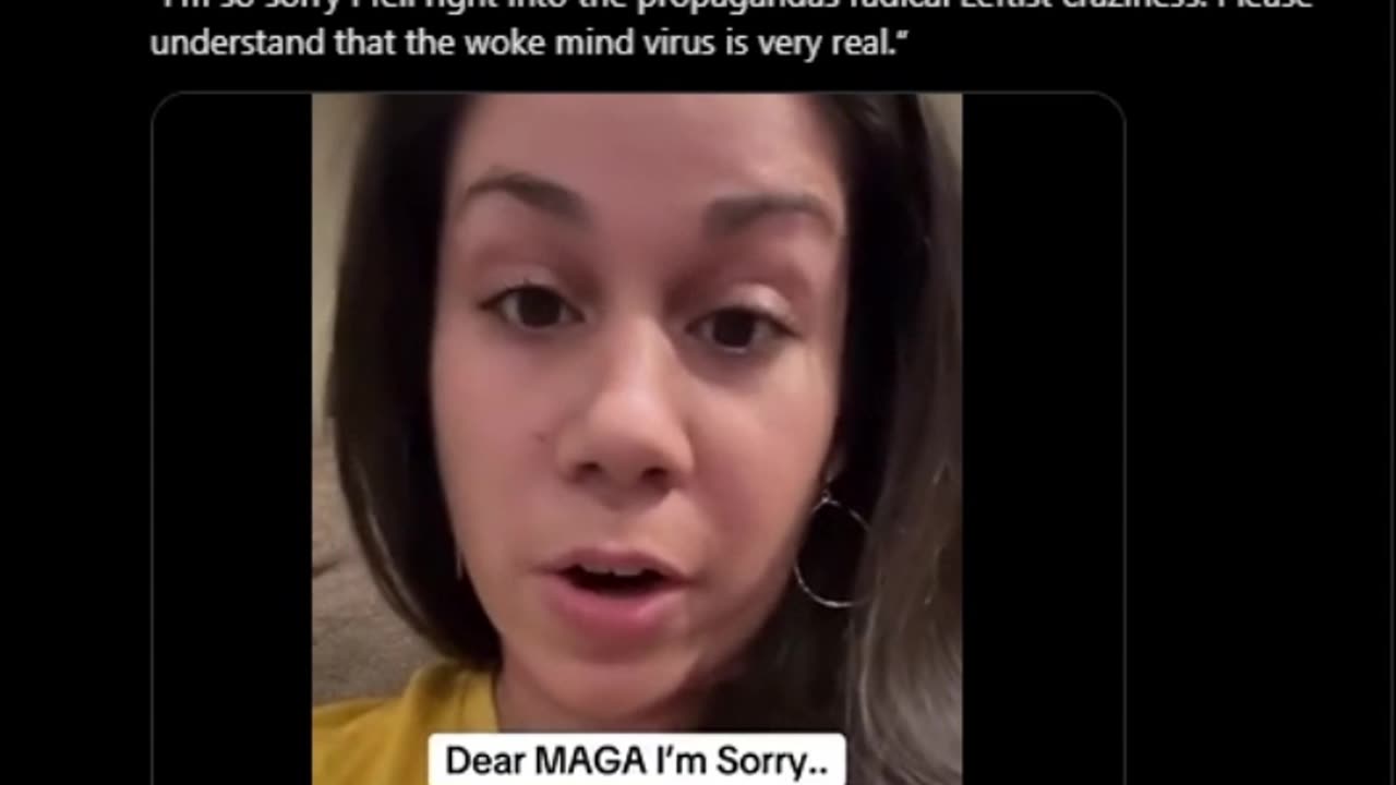 “I left the Left a couple of weeks ago and I would just like to apologize anyone who saw