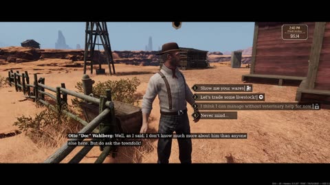 cowboy life sim- we use to own a bar but now we about the cowboy life