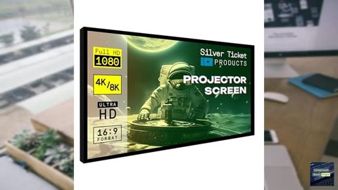 Silver Ticket Products STR Series 6 Piece Home Theater Fixed Frame Projection Screen