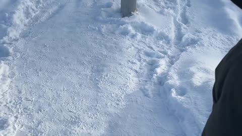 Snow Piled High in Russia