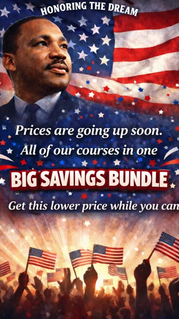 Martin Luther King Jr Birthday Sale! January 17th, 18th and 19th, 2026
