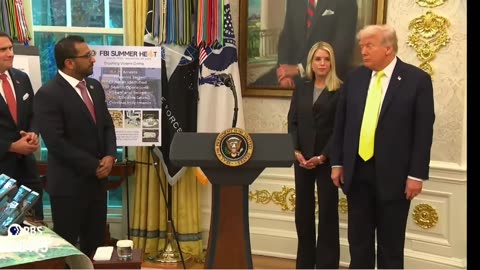 Trump holds news conference on crime with Kash Patel and Pam Bondi