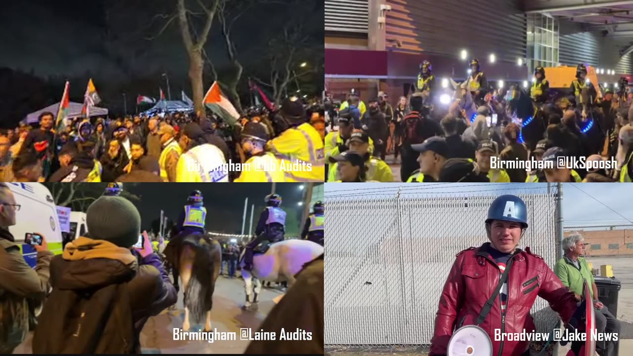 🔴LIVE - Birmingham Pro Palestine / Broadview Chicago ICE Protest | Multi-Stream Coverage