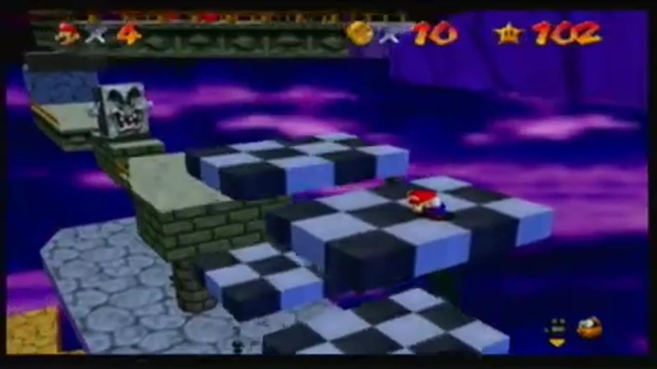 Super Mario 64 - Bowser in the Sky - Secret Star and Bowser Fight