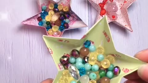 DIY Craft School hacks Origami craft paper gift idea #shorts