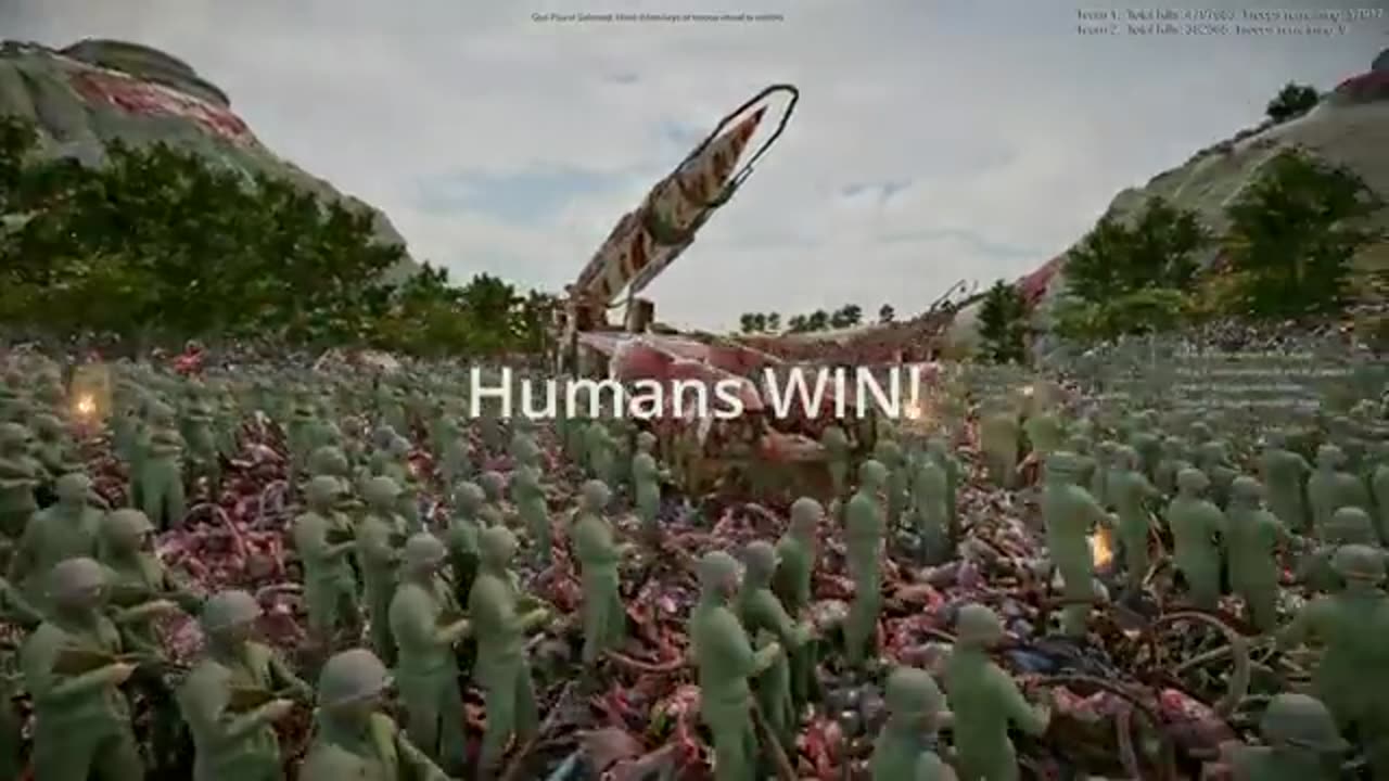 CLUSTER MISSILE SYSTEM vs 6,000,000 Aliens, Predators & Zombies Landing -