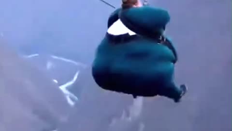 Someone nearby to do roping?