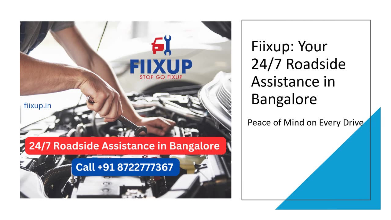Fiixup – 24/7 Roadside Assistance in Bangalore | Call +91 8722777367