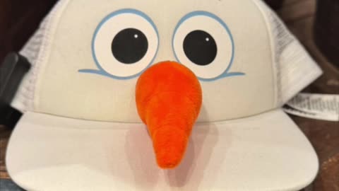 Disney Parks Olaf the Snowman from Frozen Character Hat #short