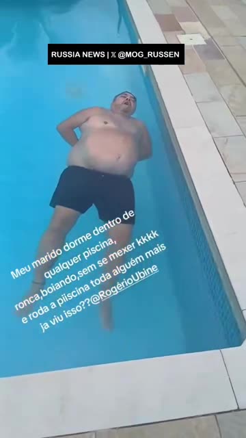 Bro took a Power Nap and turned into a Human Pool Float 😴🏊‍♂️”