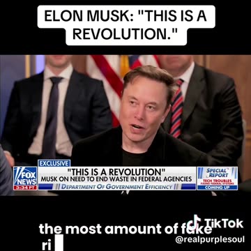 Elon Musk: "This is a revolution"