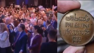 Florida Governor Ron DeSantis tells the Israeli American Council that all of Palestine was promised