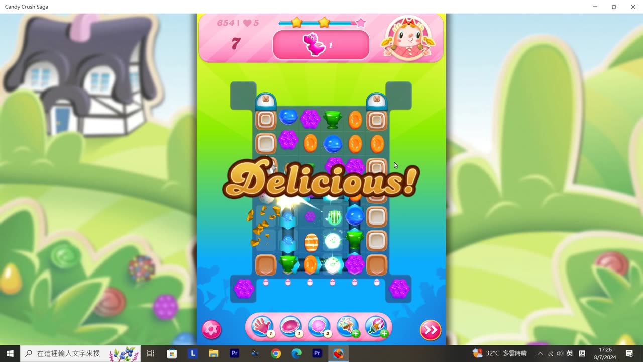 Candy Crush Saga Record (Level 654)