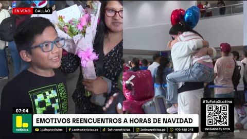 ¡Emotivos reencuentros navideños! Historias de peruanos que esperan a sus familiares para Nochebuena