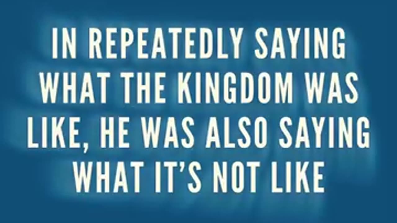 The Kingdom is Different