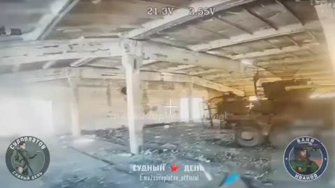 Drone Operators Discovered a Hiding Spot for Ukrainian Armor