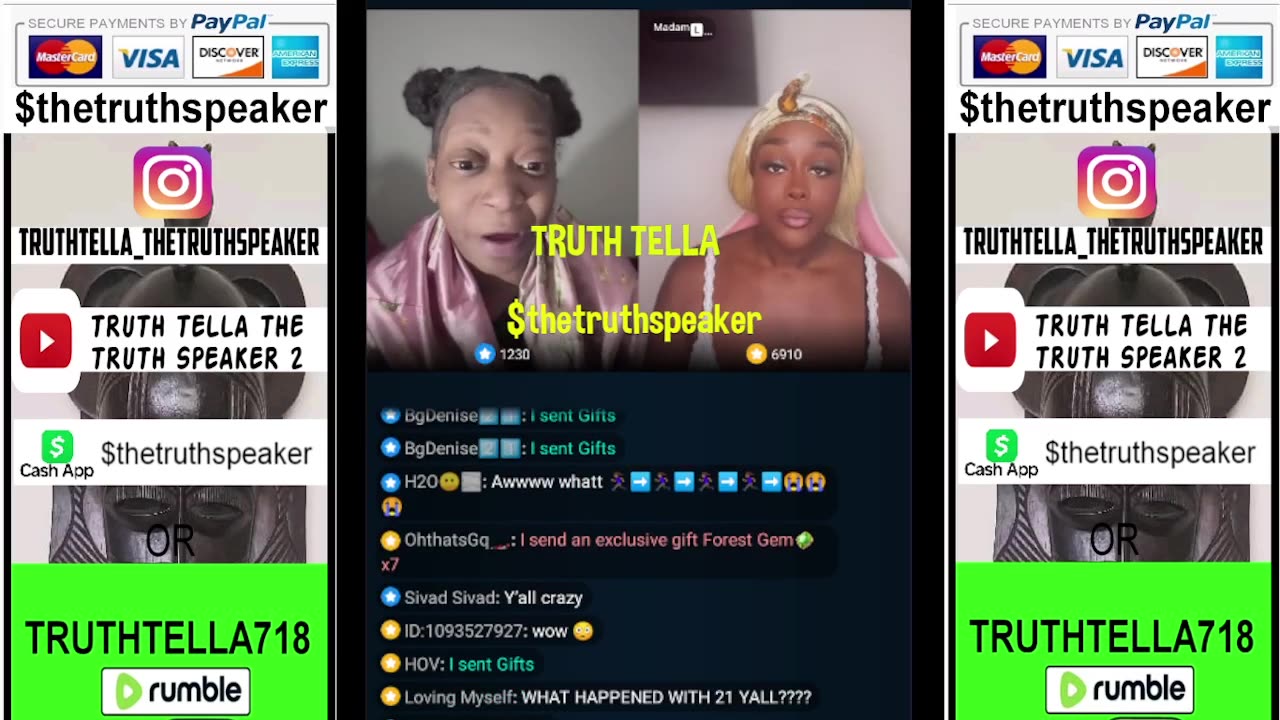 21BADBITCH CHECKED BY DROSKI IN HER SOLO LIVE