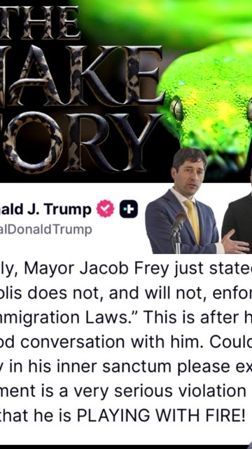 SOROS MAYOR OF MINNEAPOLIS JACOB FREY GOES AGAINST THE DEAL! INSURECTION ACT NOW!