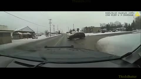 Dash-cam video shows SUV pull into traffic seconds before crash with Sparta Police cruiser
