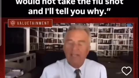 RFK The flu shot makes you sick and more likely to catch Covid 19