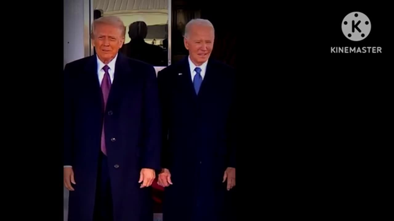 Donald Trumps met joe Bidens at the White House video